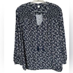 Old Navy - Floral Navy Women's Top